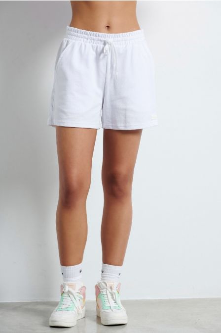 Γυναικείο Bdtk αθλητικό μακρύ shorts ΛΕΥΚΟ