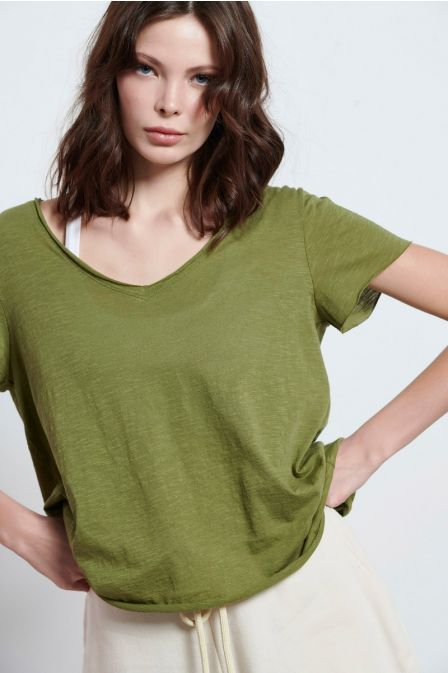 Γυναικείο Bdtk κοντομάνικο t-shirt TATOO GREEN