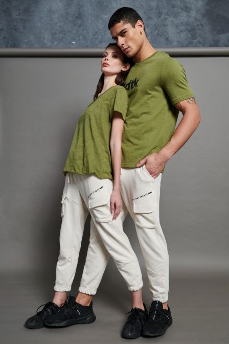 Παντελόνι jogger cargo unisex PORCELAIN-S