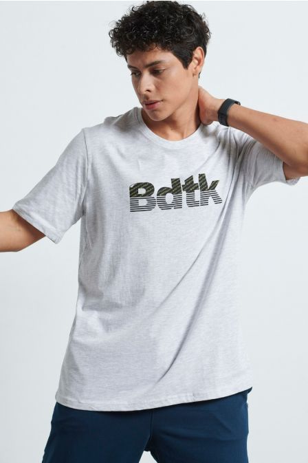 Ανδρικό Bdtk κοντομάνικο t-shirt LIGHT GREY MELANGE