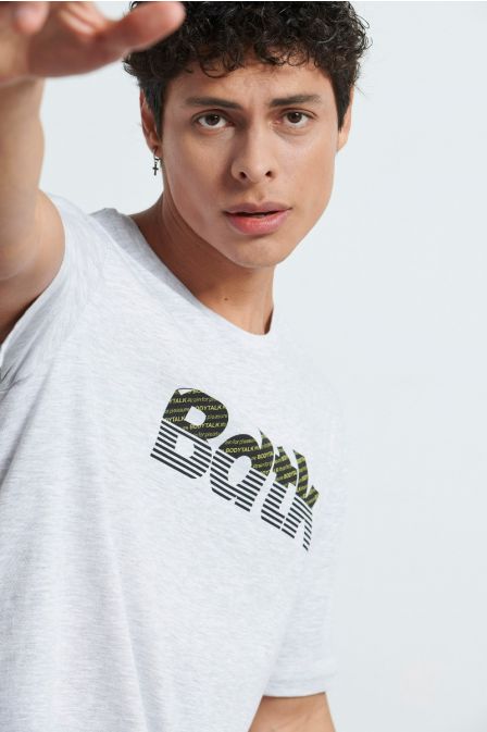 Ανδρικό Bdtk κοντομάνικο t-shirt LIGHT GREY MELANGE
