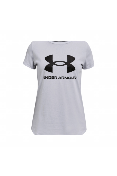UNDER ARMOUR - Live Sportstyle Graphic SS - Mod Gray Light Heather /  / Black