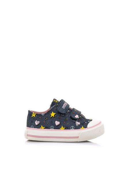 Sneaker Jeans HI + Print Blue Mtng