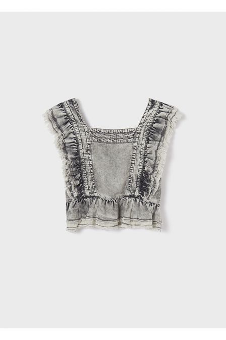 Πουκαμίσα βολάν ECOFRIENDS Lyocell Tencel Mayoral
