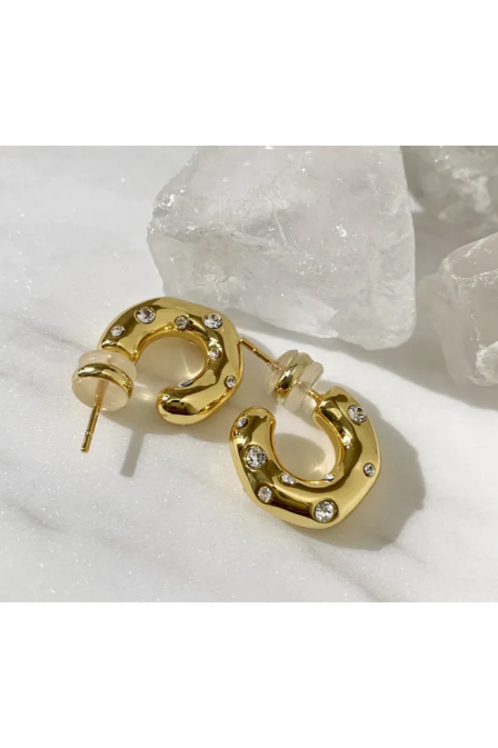 Κρίκοι ατσάλινοι με zircon mine