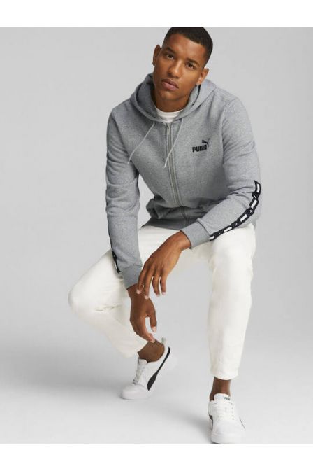 Ανδρική Ζακέτα Puma-ESS+ Tape Full-Zip Hoodie FL (670270-03)