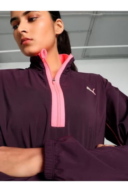 Γυναικεία Ζακέτα Puma-Run For Her Woven Half-Zip Women(525743-44)