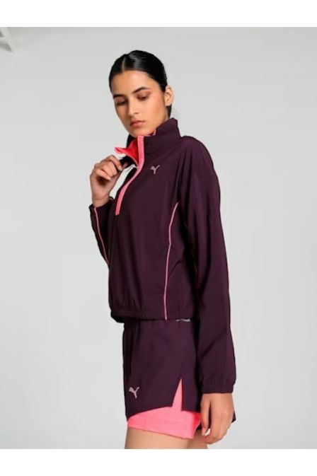 Γυναικεία Ζακέτα Puma-Run For Her Woven Half-Zip Women(525743-44)