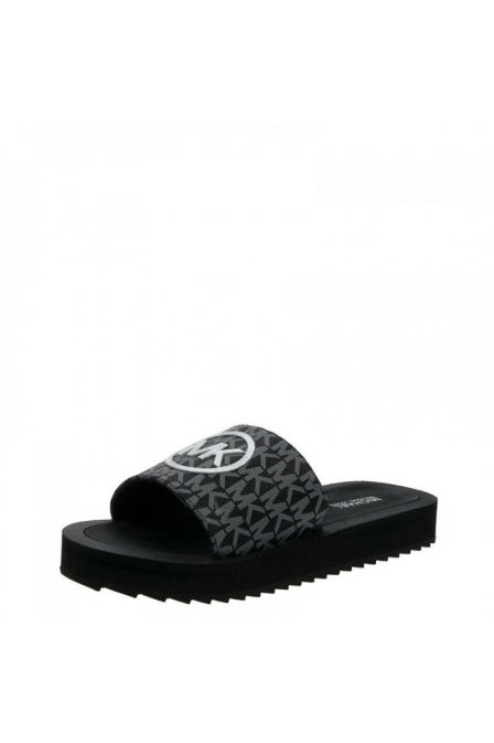 Παντόφλες Michael Kors ELI STACKED Black Monogram