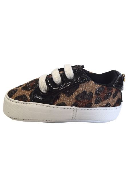 Baby Leigh Leopard Chain Mesh Michael Kors