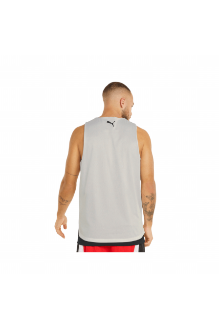 PUMA - Give and Go Tank - Puma White-Puma Black