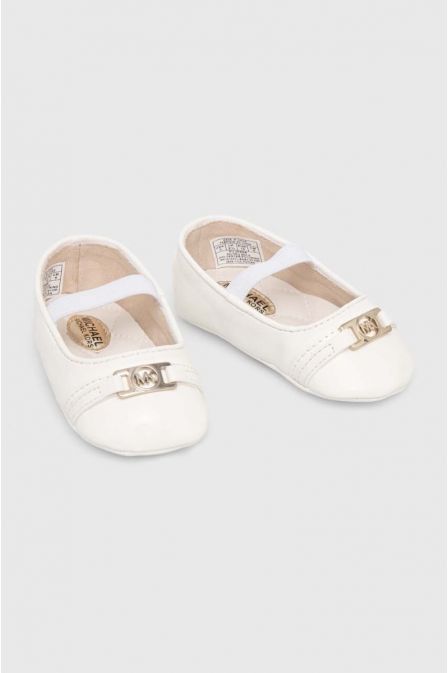 Michael Kors Βρεφικά Παπούτσια Αγκαλιάς Λευκά Baby Nyomi White/White patent