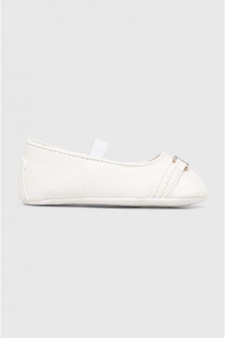 Michael Kors Βρεφικά Παπούτσια Αγκαλιάς Λευκά Baby Nyomi White/White patent