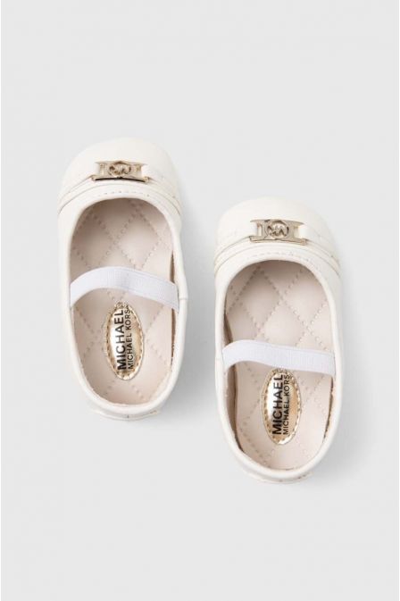 Michael Kors Βρεφικά Παπούτσια Αγκαλιάς Λευκά Baby Nyomi White/White patent