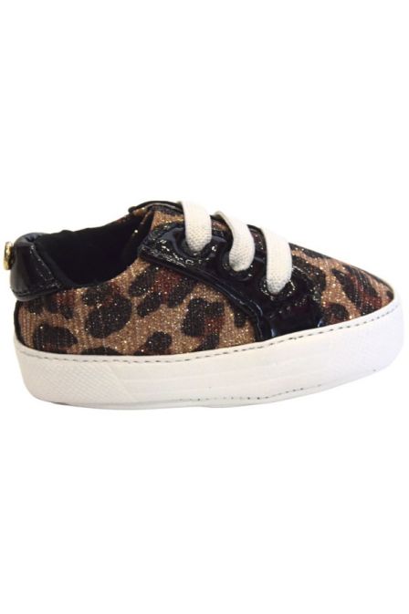 Baby Leigh Leopard Chain Mesh Michael Kors